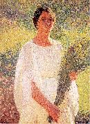 Martin, Henri Woman with Flowers oil on canvas